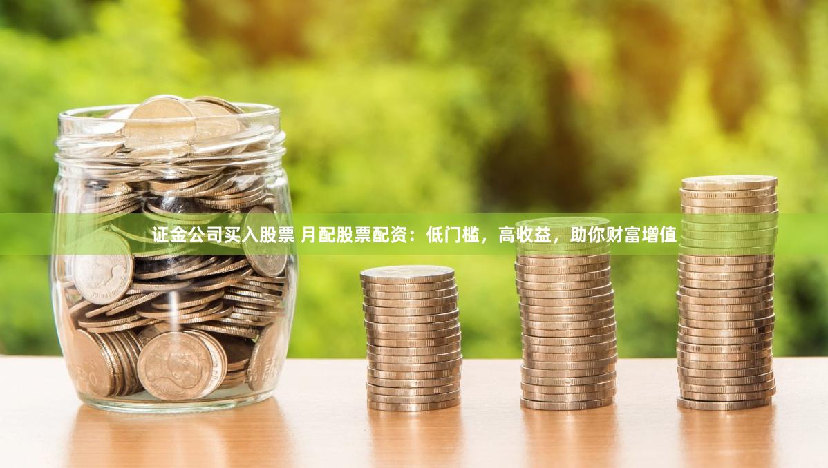 证金公司买入股票 月配股票配资：低门槛，高收益，助你财富增值