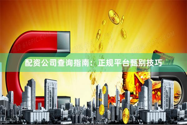 配资公司查询指南：正规平台甄别技巧